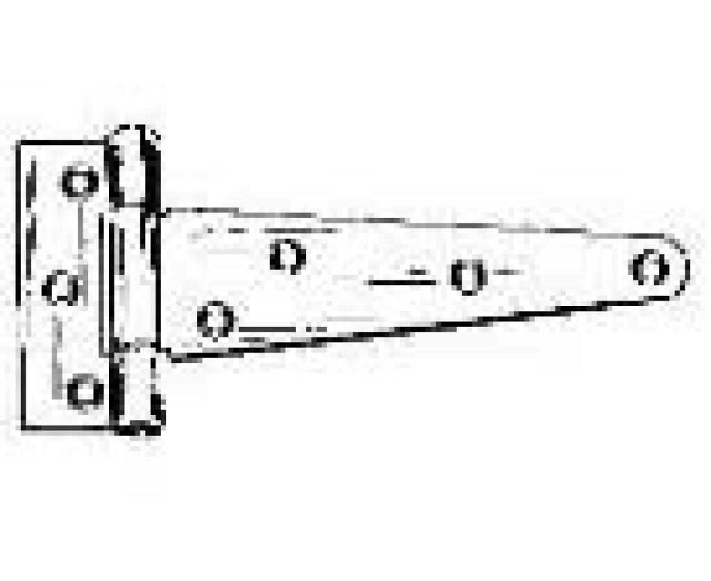 CHARNIERE T 6'' 86 X 203MM.ZINGUE 