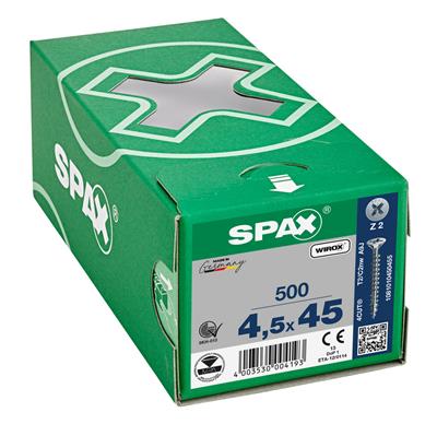 SPAX-S VIS 4.5X45 ZINGUE POZ TF 