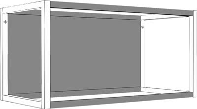 ONE RUGWANDSET 300MM RVS LOOK