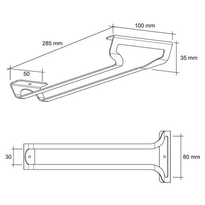 GLAZENHOUDER ZWART MAT - 3 GLAZEN