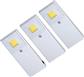 SET QUADRAT LED ALU SET 3 X 3W + INTERRUPTEUR 