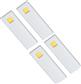 SET 4 D'LAU LED RECHTH.ONDERBOUW 3W 3200K ALU -TOUTOUCH 15W MET DIMMERTRANSFO