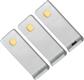 SET 3 LED REILED ONDERBOUW 3W 3000K RVS LOOK TOUCH10W MET DIMMERTRANSFO