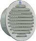 GRILLE A PALES RONDE 435R D.145MM ALU RAL 9006 