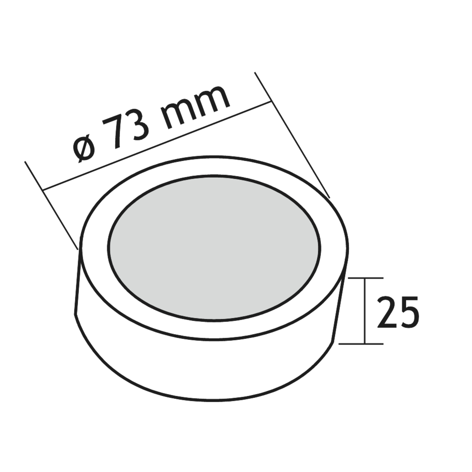 Set spot en applique tube Led RVS 2x3W 