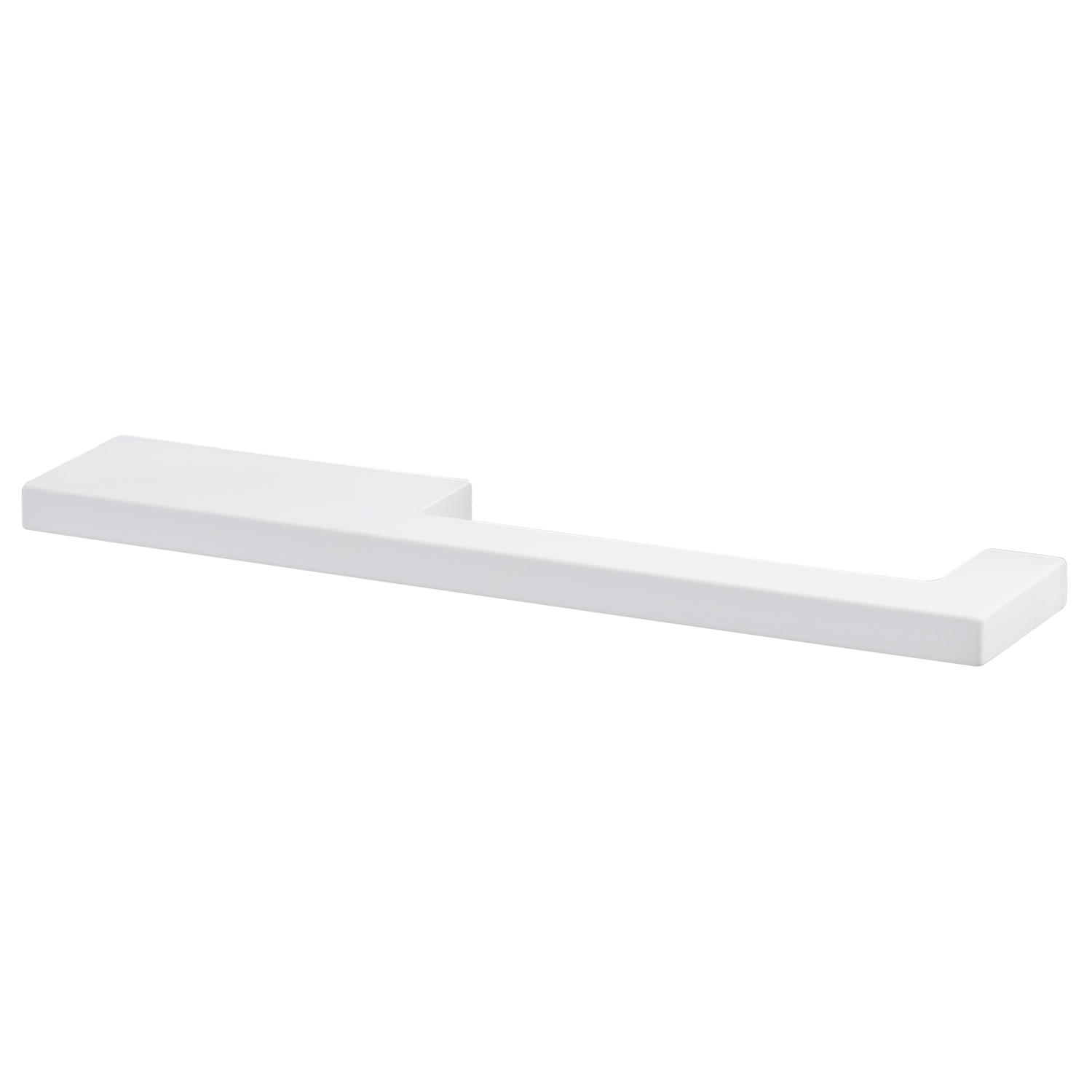 Poignee drimo 160mm aluminium / blanc asymmetrique 