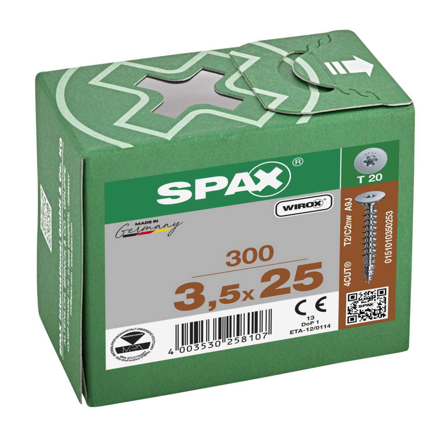 Vis paroi arrière Spax T-STAR Plus 3.5 x 25