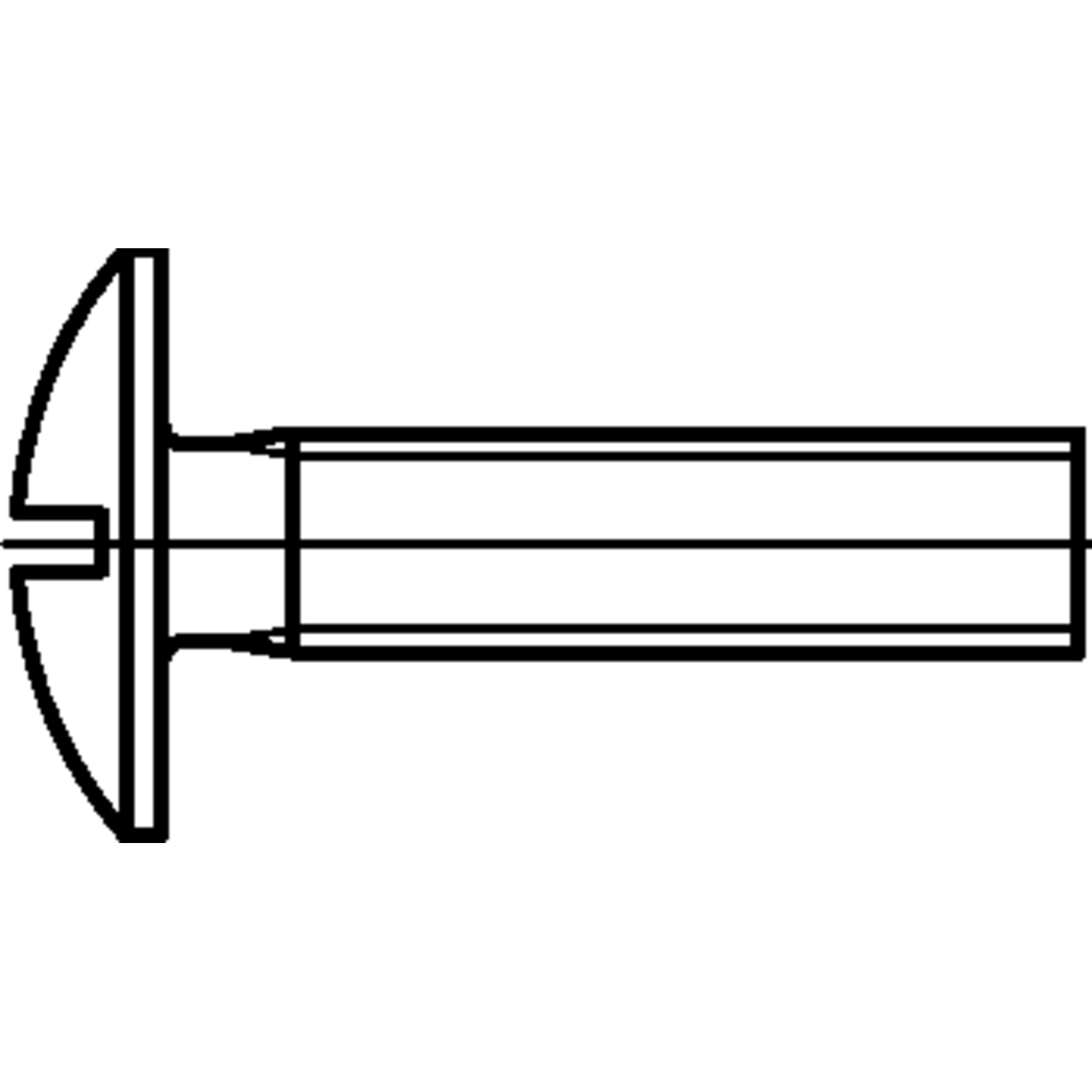 Schroef voor kastbaarhouder M6x35mm