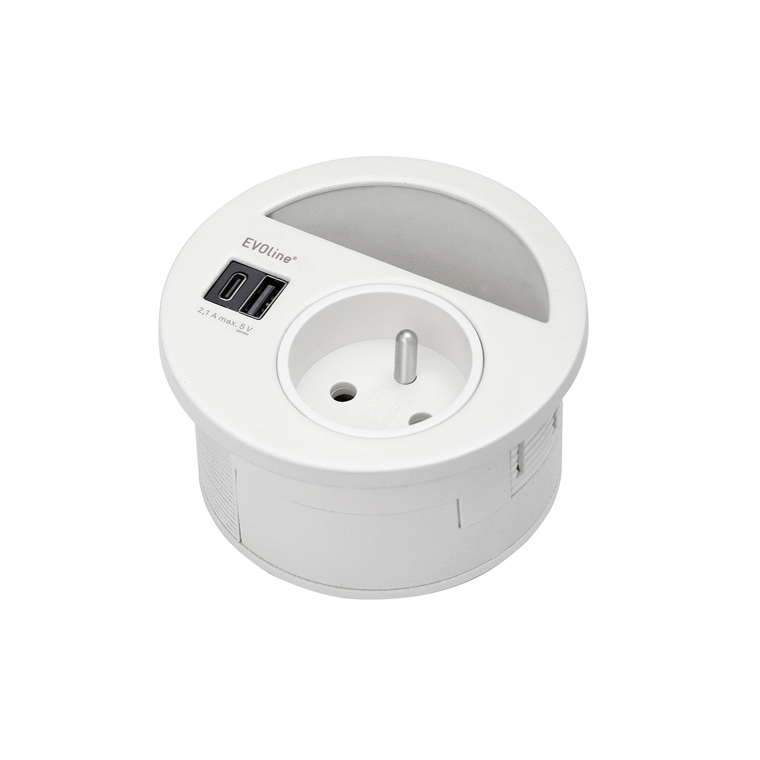 Evoline cercle 80 nl-d-l + usb blanc 