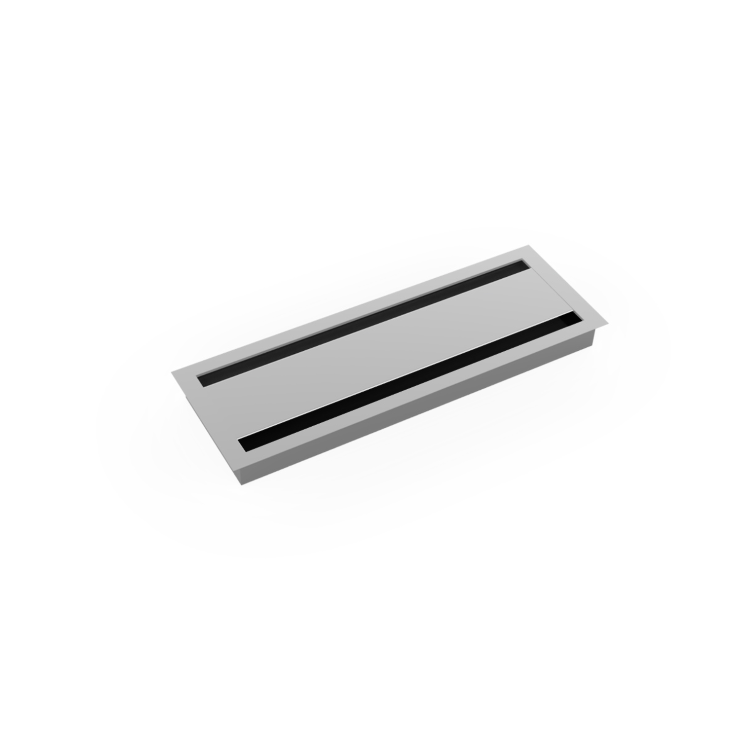 Passe cable Exit duo alu 110x320x25mm +couvercle  