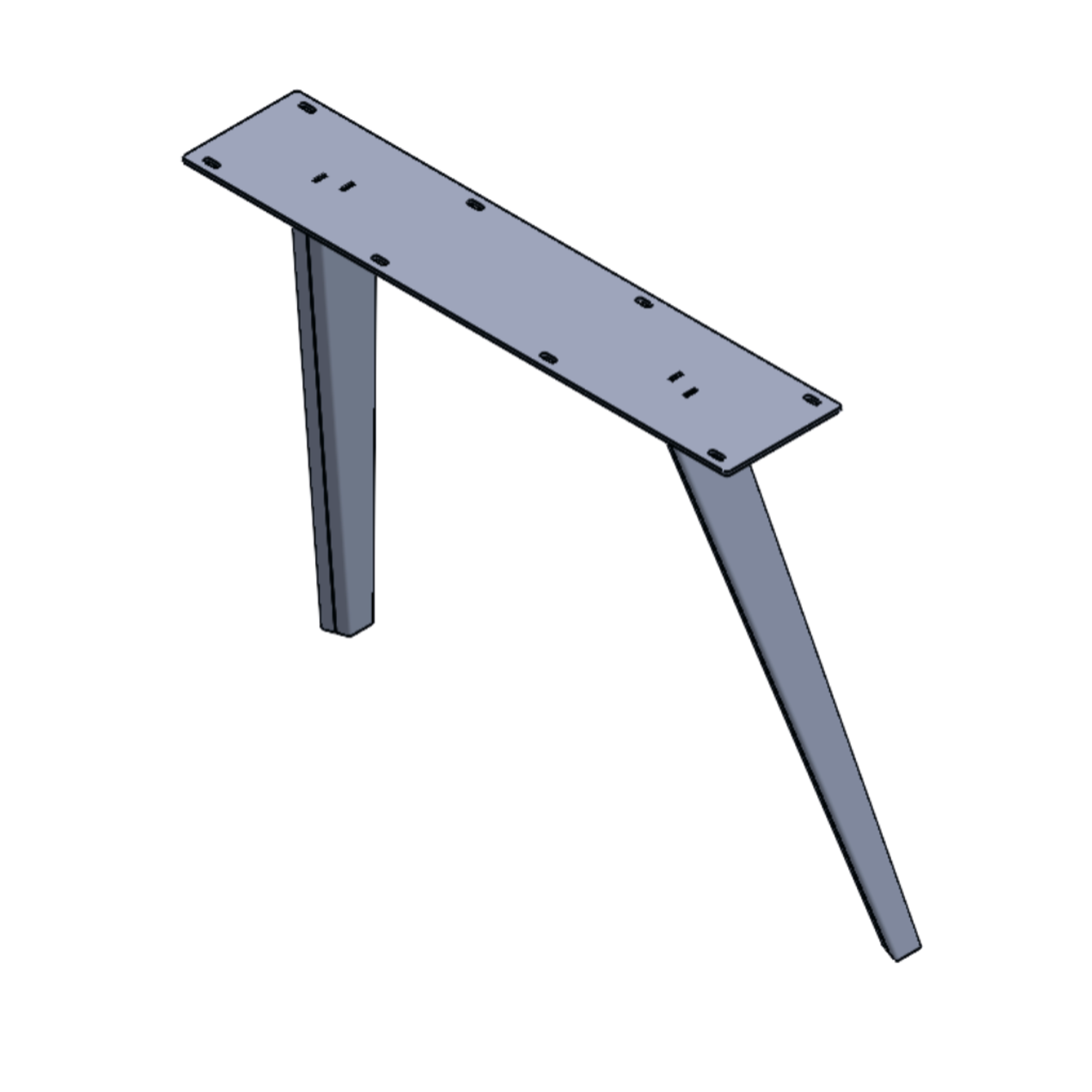 Tafelonderstel spider u 72x10x85 mat zwart