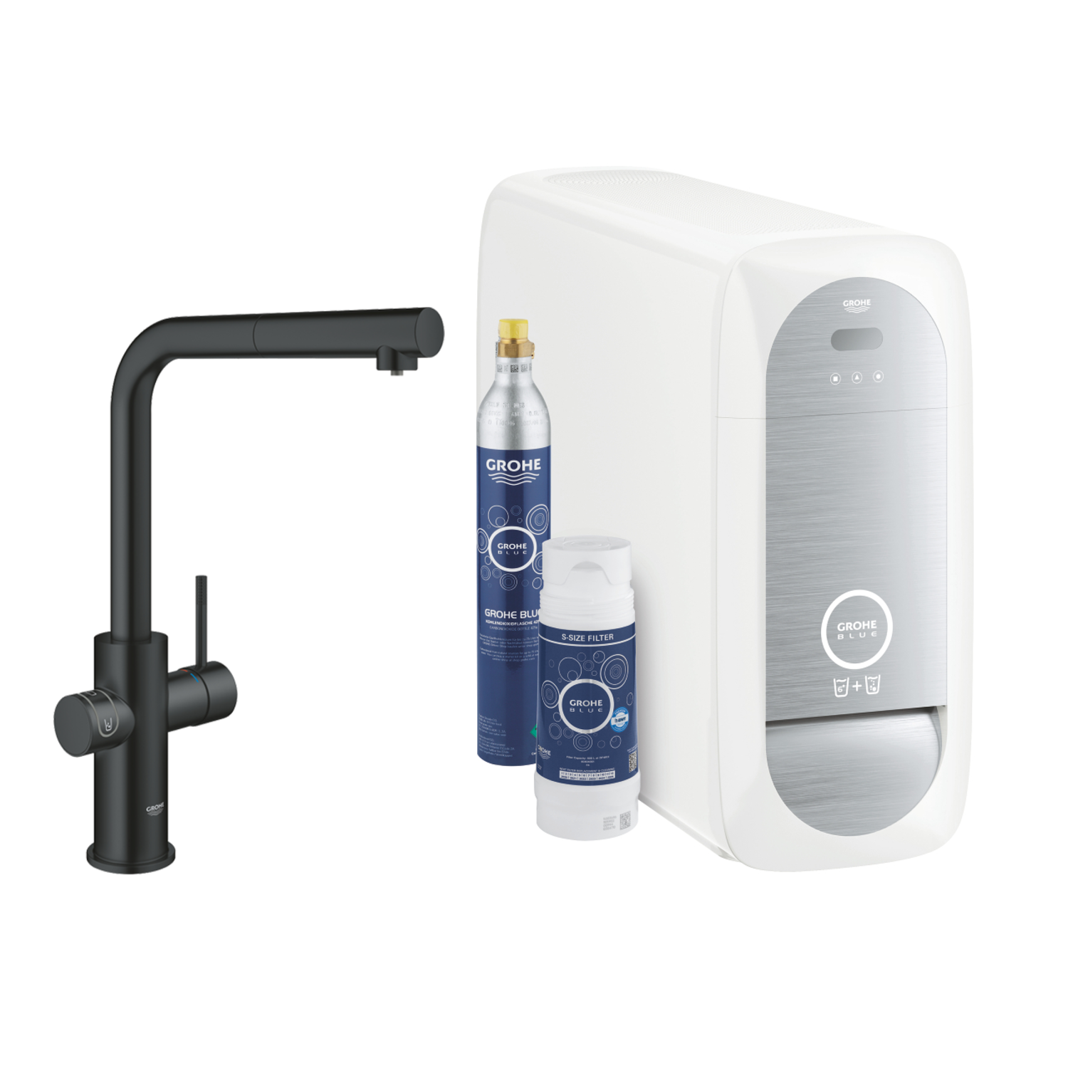 Grohe blue home l noir extractible 