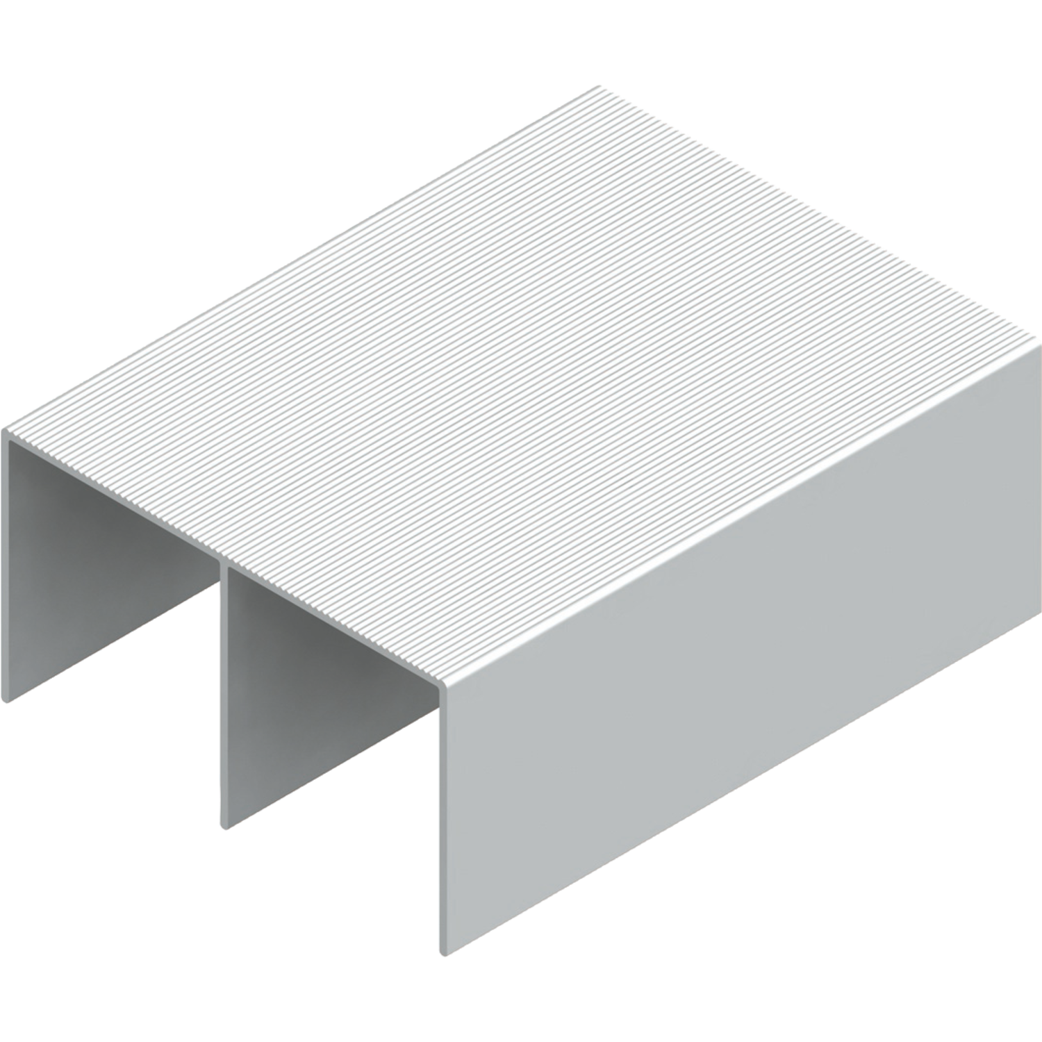 Rail superieur double Terra 6m alu argent  