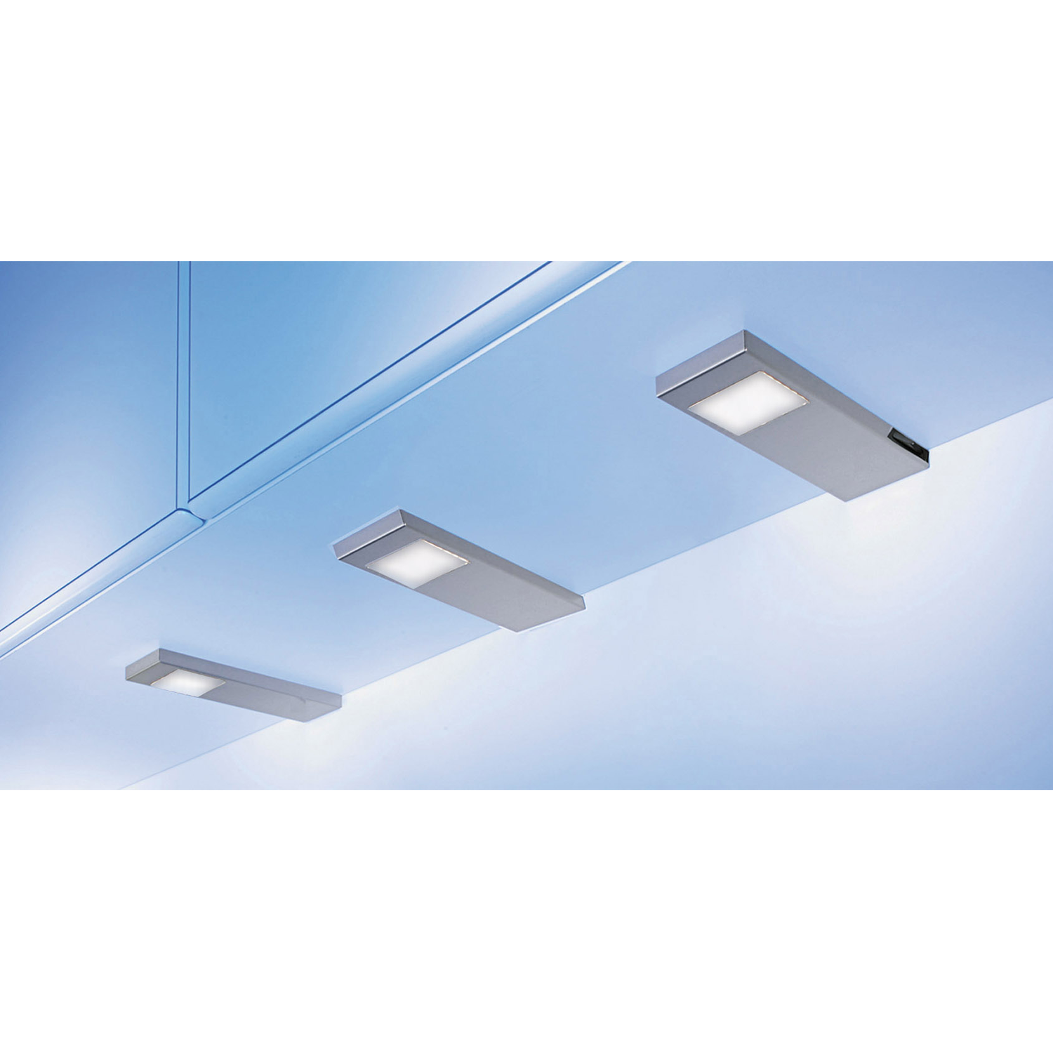 Tadeo led-Set 3 x 3.5w 12V 3500k RVS + schakelaar