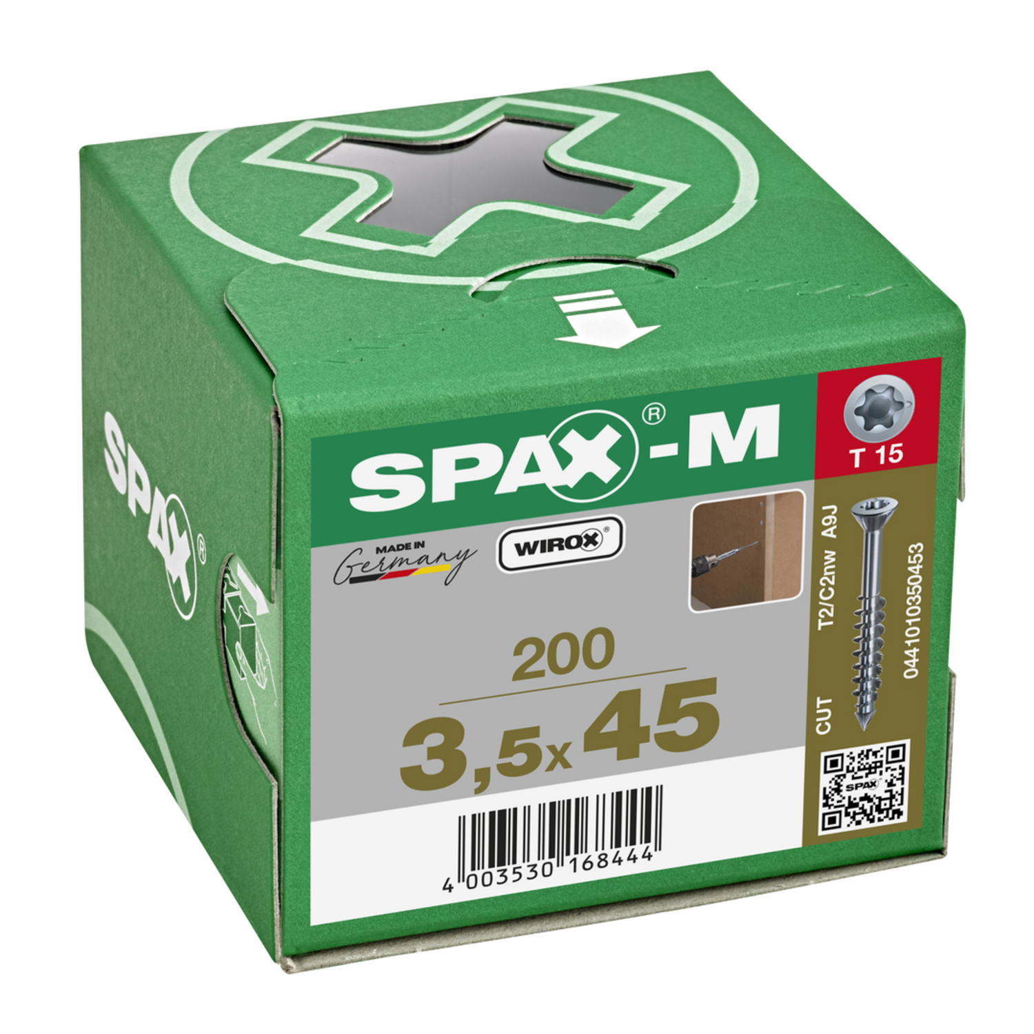 Spax-m vijs 3.5x45 met boorpunt 