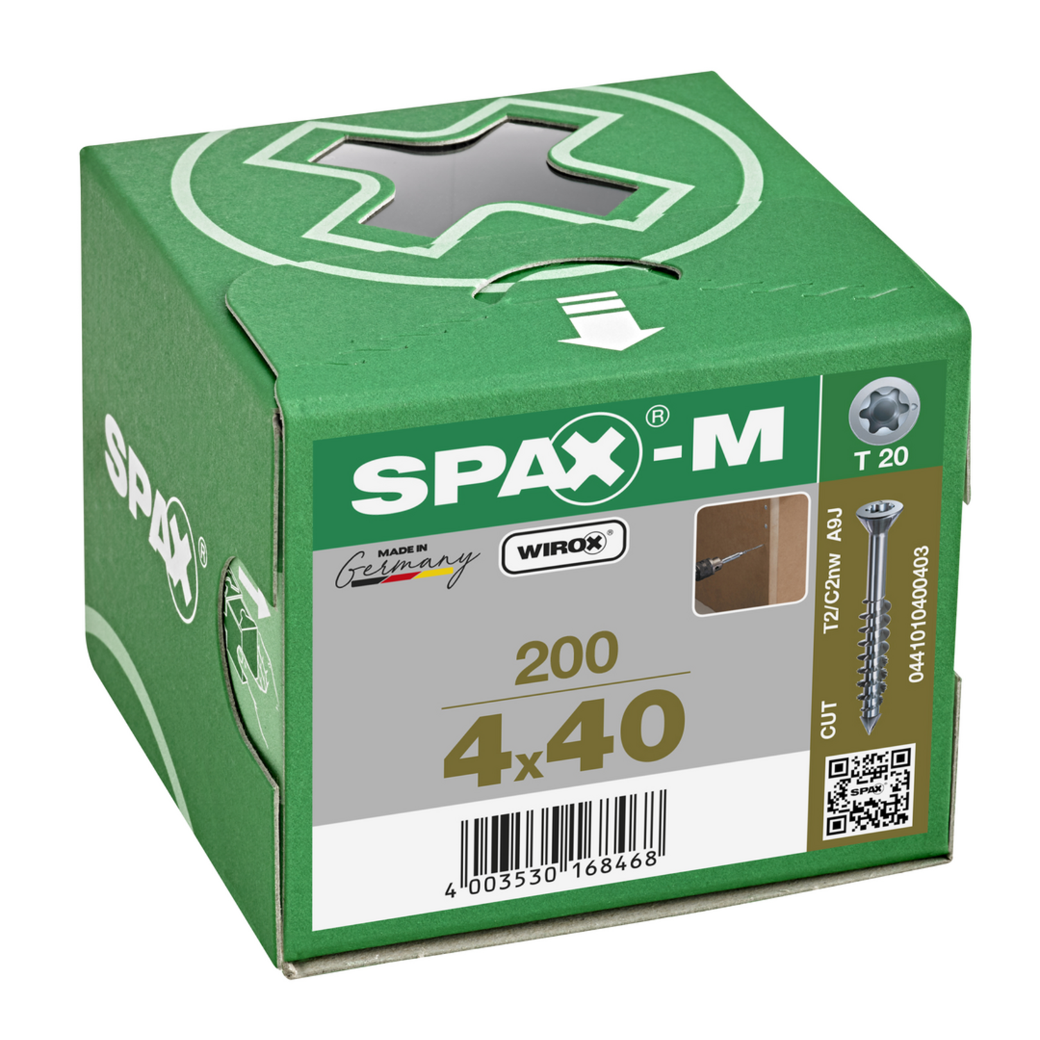 Spax-m vijs 4.0x40 met boorpunt 