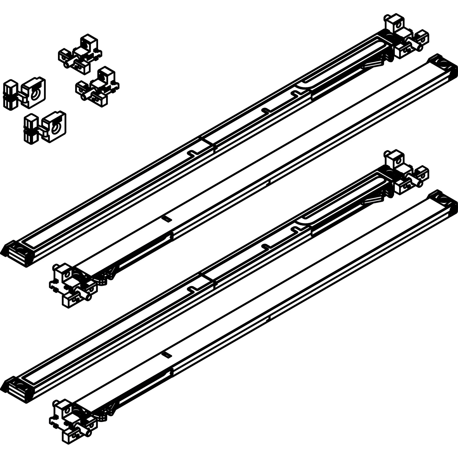 Hawa Combino 50 demper 30-50kg 4 stuks