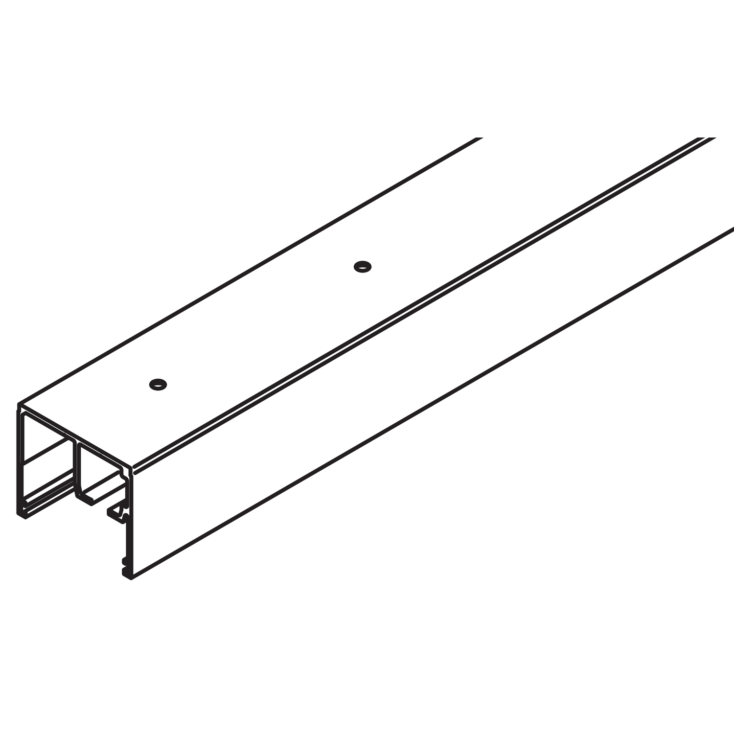 Hawa Porta 100 GW looprail alu 2500mm
