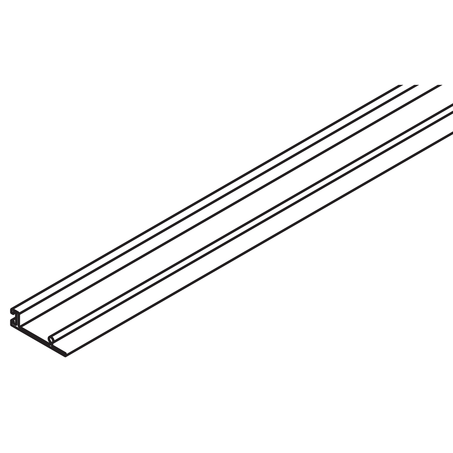 Hawa Porta GW/GWF profil cache noir 2500mm 