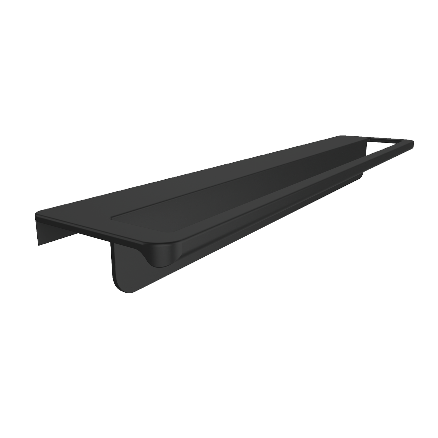 Porte-essuie 'sans poignee' noir 520mm 