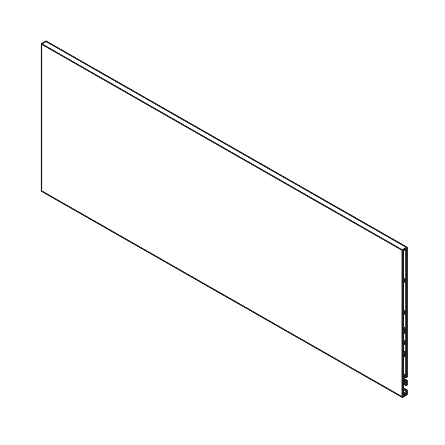 Vionaro front binnenlade wit H185 1160mm inkortbaar