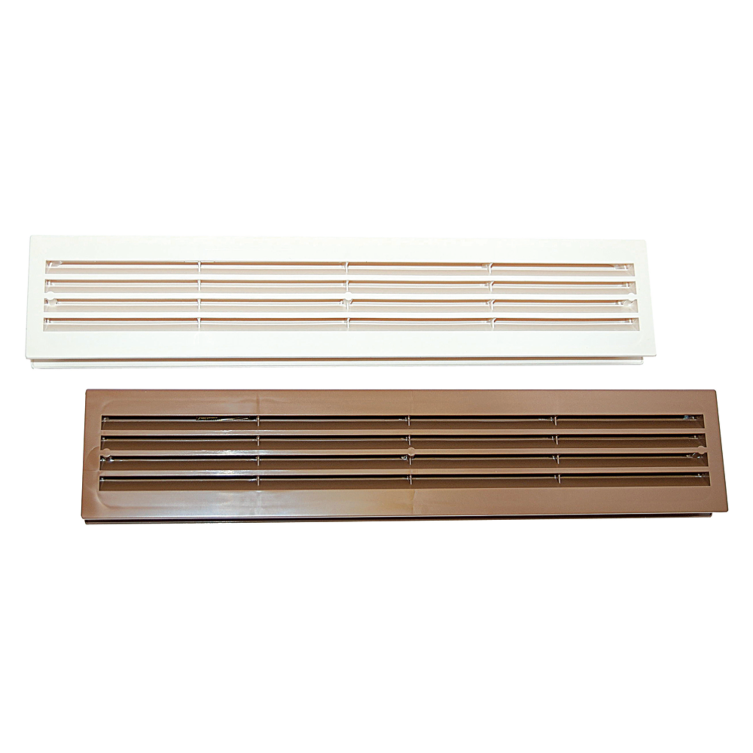 Grille d'aeration blanc portes salle de bains 436x 76mm 