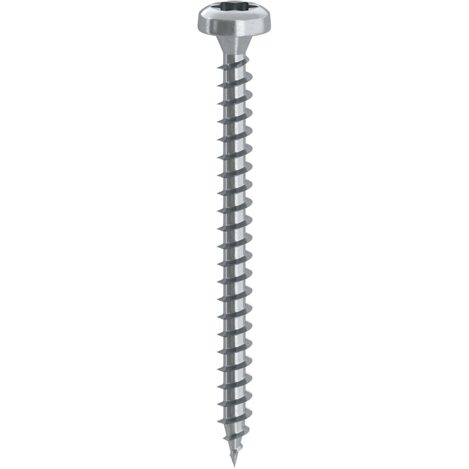 Vis à bois tête cylindrique Torx zinguée 6 x 60