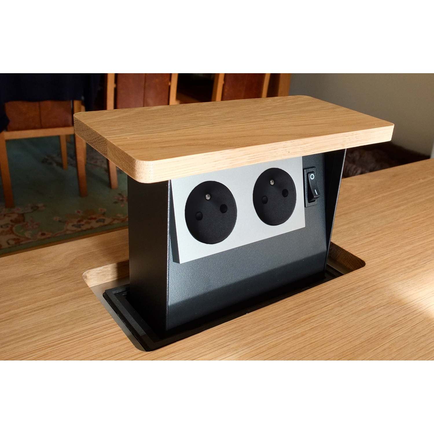 S-box mini inox b-f (2 prises)  
