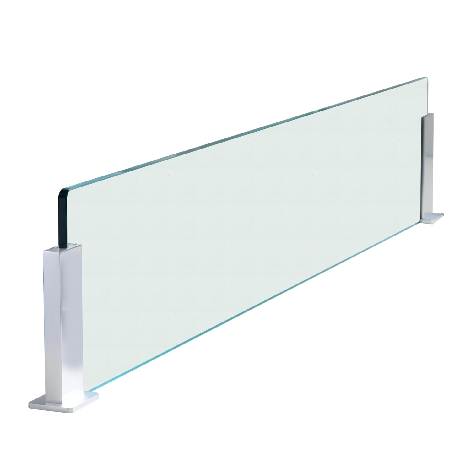 Bescherming eiland glas /chroom te kleven 900mm