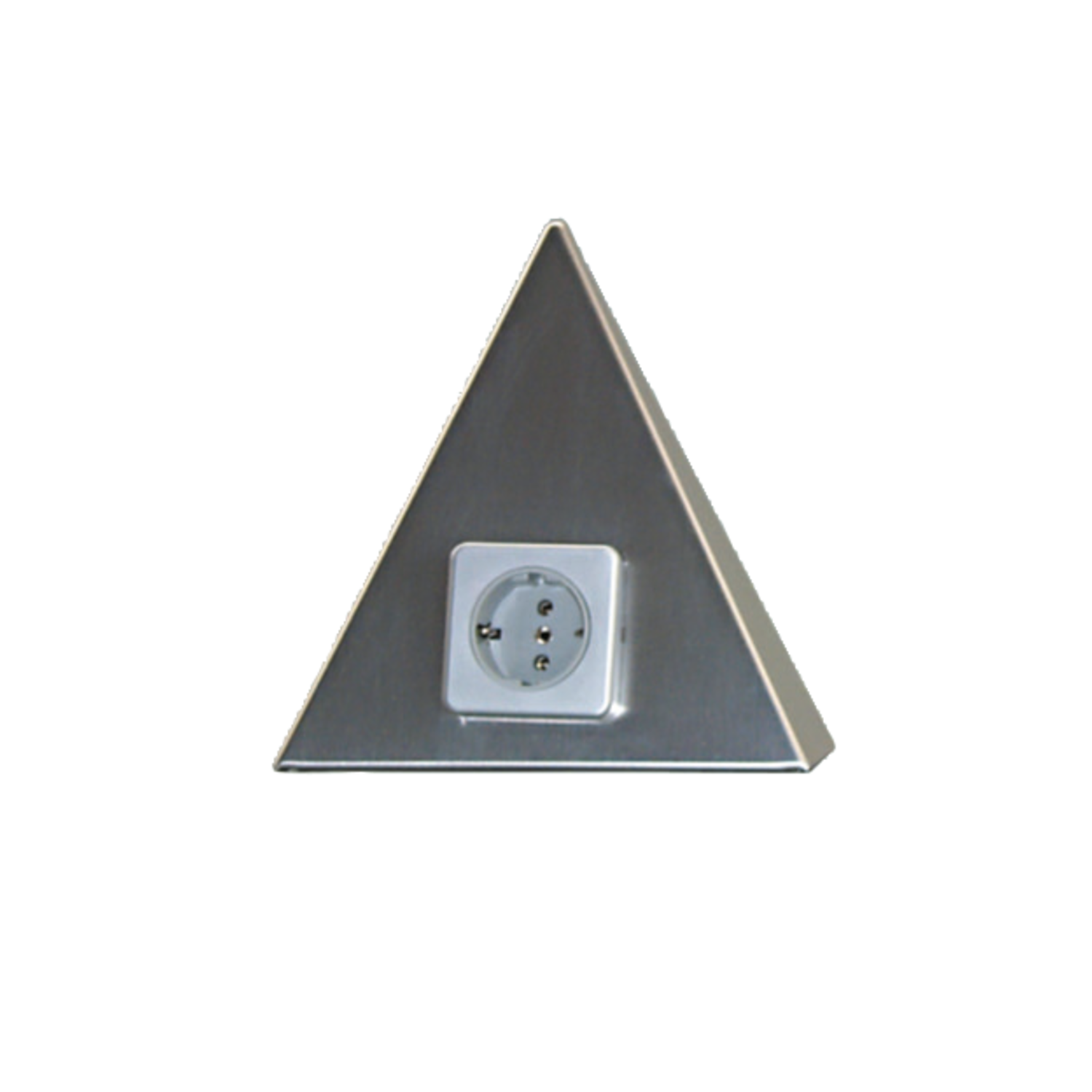 Delta Maxi RVS enkel stopcontact D-NL-L