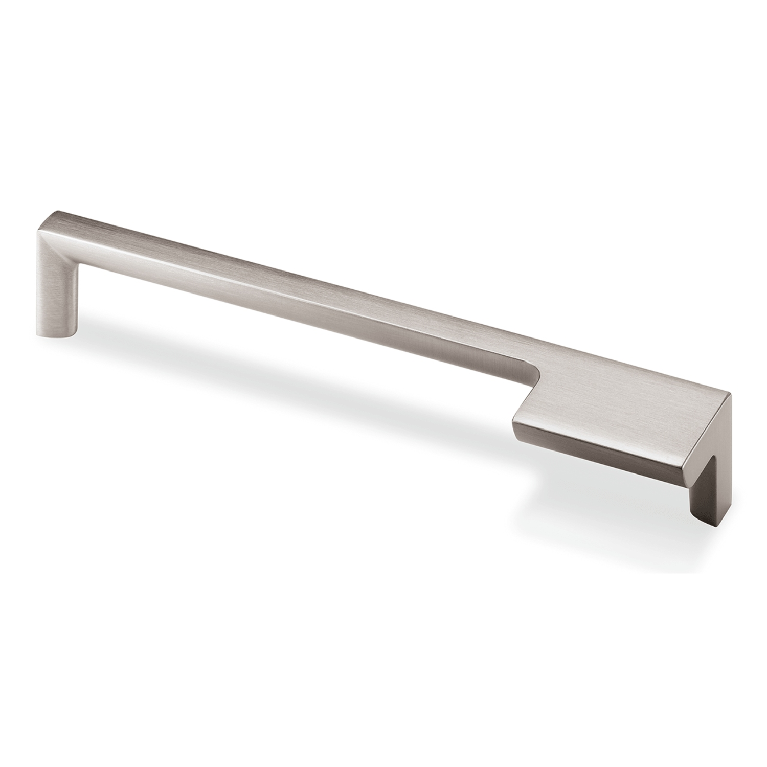 Poignée Zenga à gauche, entraxe de perçages 192, L 201 mm, B 36 mm, H 30 mm, aspect inox brossé