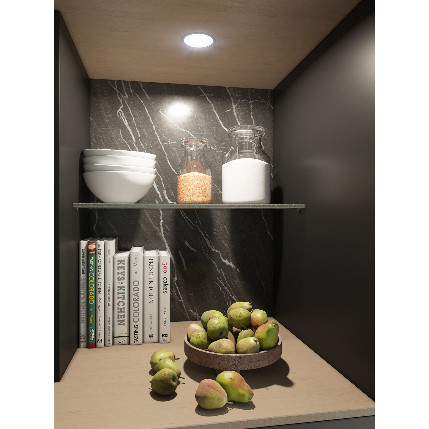 Sun led 3W/24V 3000K noir 
