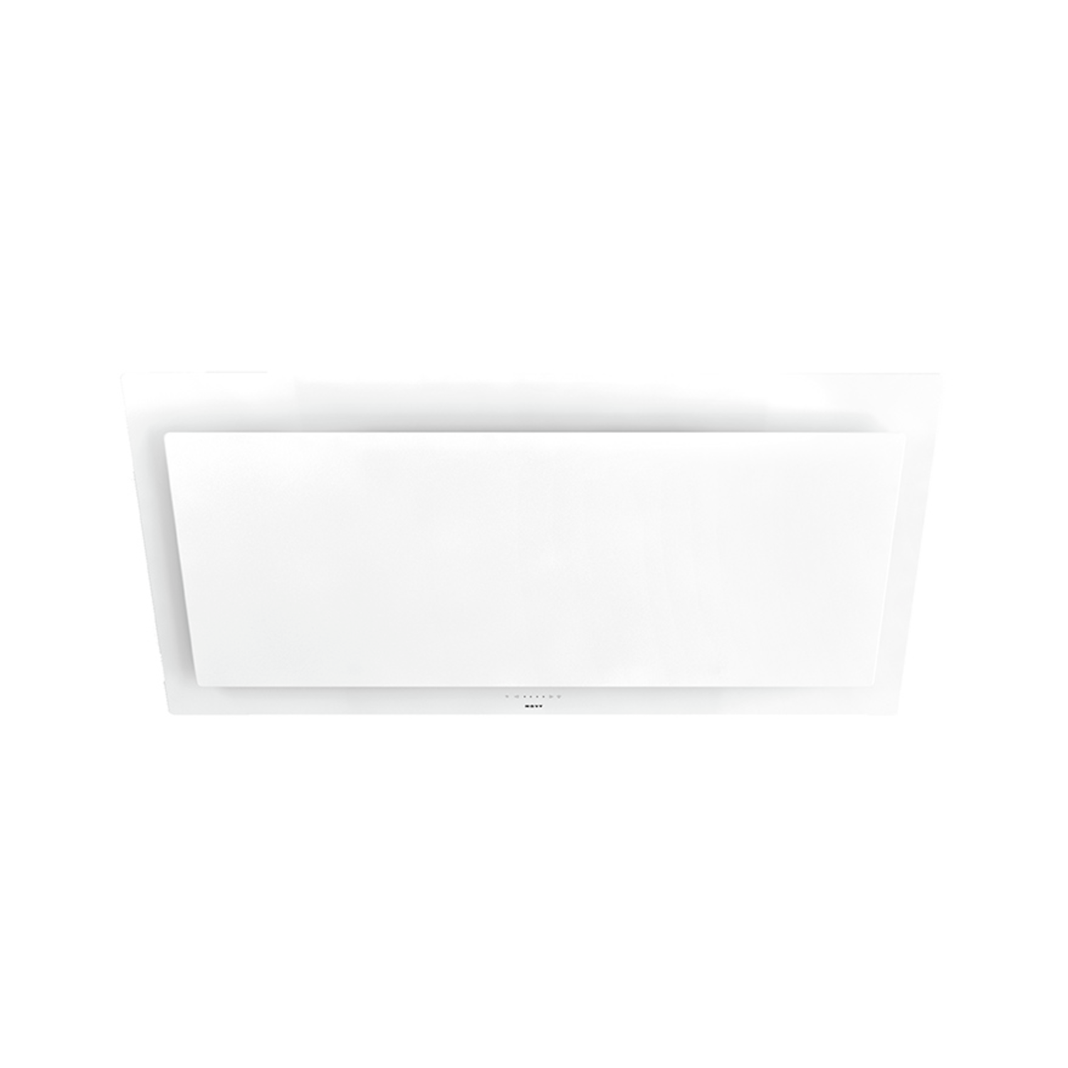 Novy Vision 120 cm blanc verre hotte murale recirc 