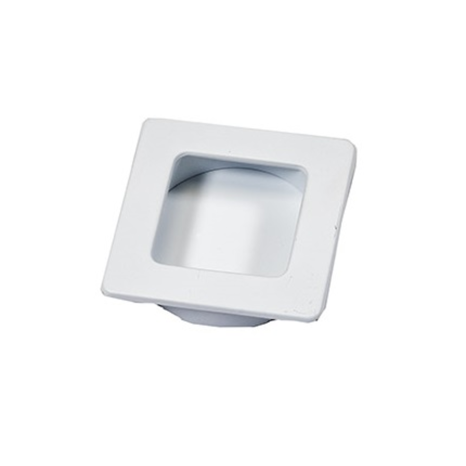Coque encastrable carré zmc 50x50 mm blanc mat  