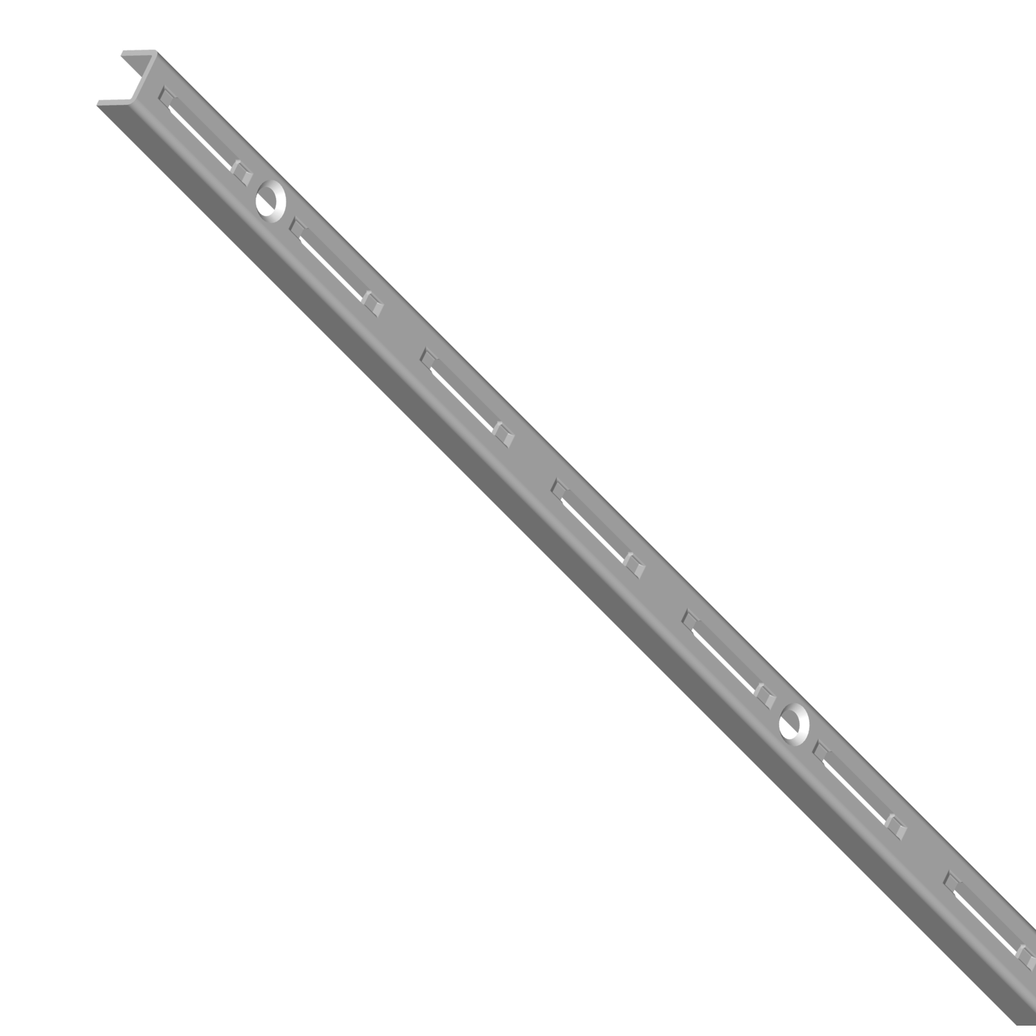 Cremailleres element simple - 2,0m gris 