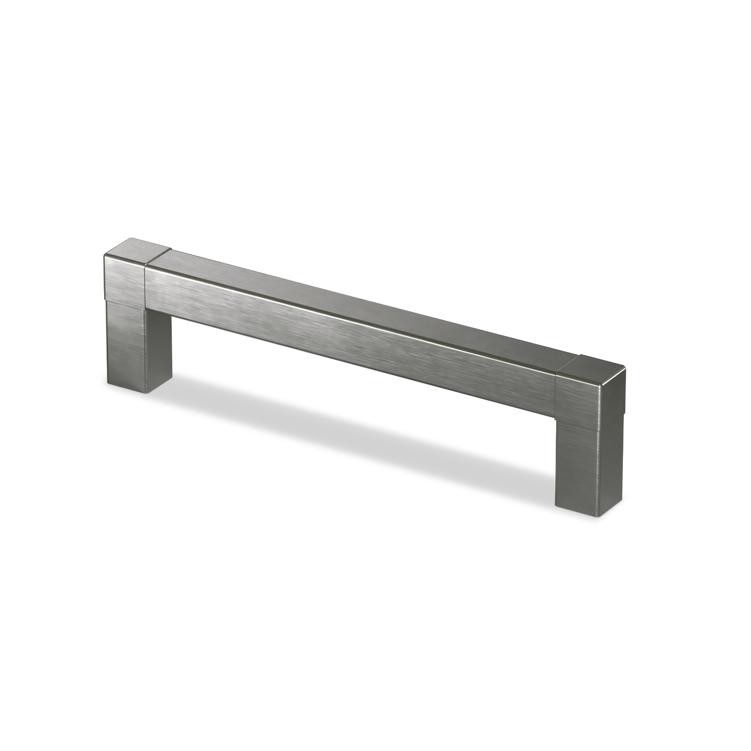 Poignée Cadro, entraxe de perçages 128, L 140.5 mm, B 12.5 mm, H 35 mm, aspect inox brossé