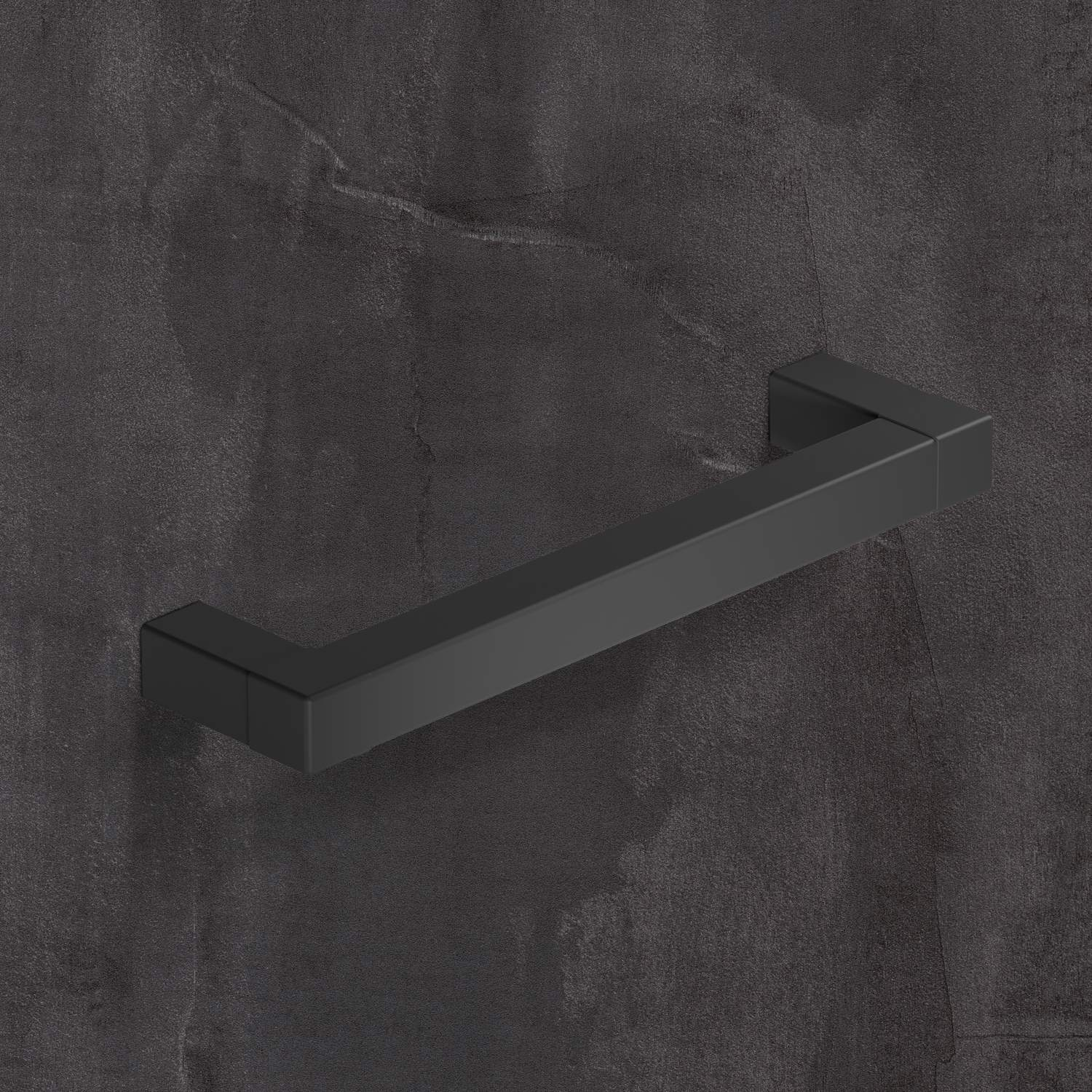 Greep Cadro, boorafstand 128, L 140.5 mm, B 12.5 mm, H 35 mm, mat zwart