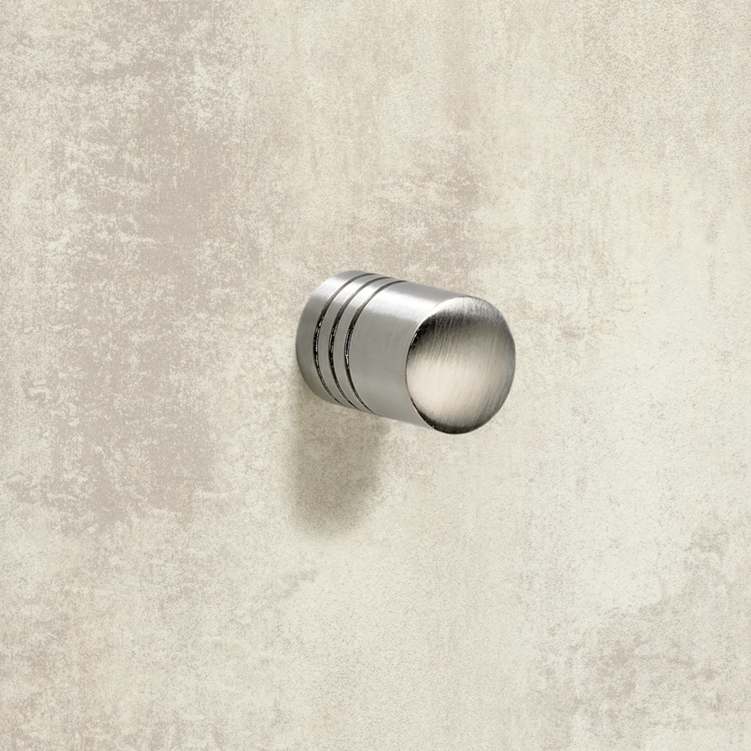 Knop Agrinum, H 22 mm, ø 14 mm, roestvrij staal geborsteld