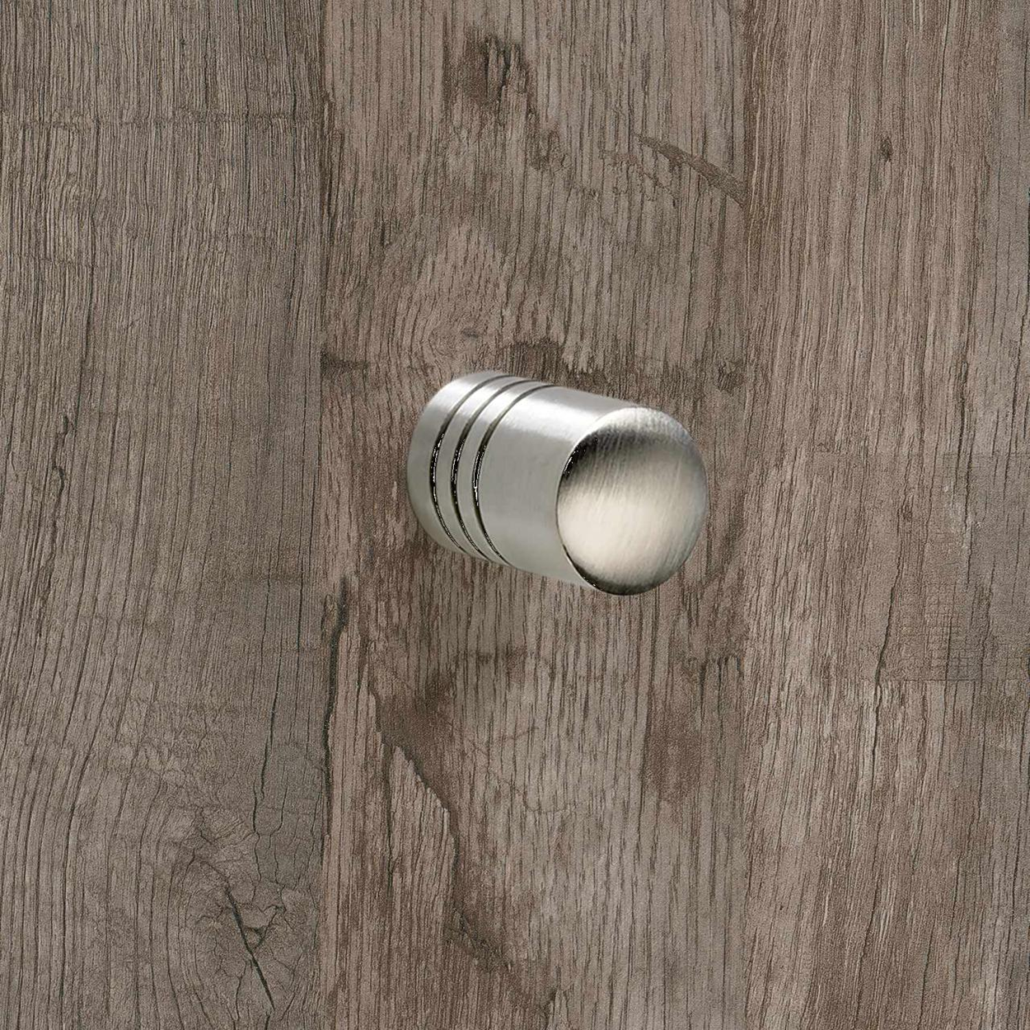 Knop Agrinum, H 22 mm, ø 14 mm, roestvrij staal geborsteld