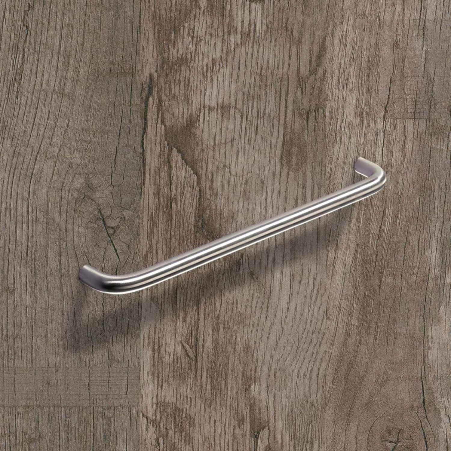 Poignée Asopus, entraxe de perçages 480, L 492 mm, H 40 mm, ø 12 mm, Inox brossé