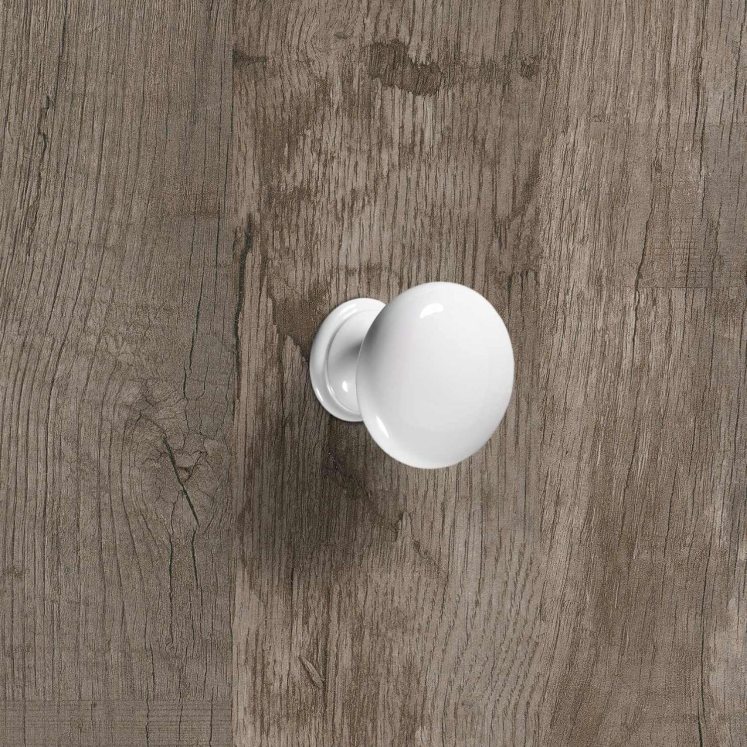 Knop Cirpi, H 27 mm, ø 30 mm, Wit