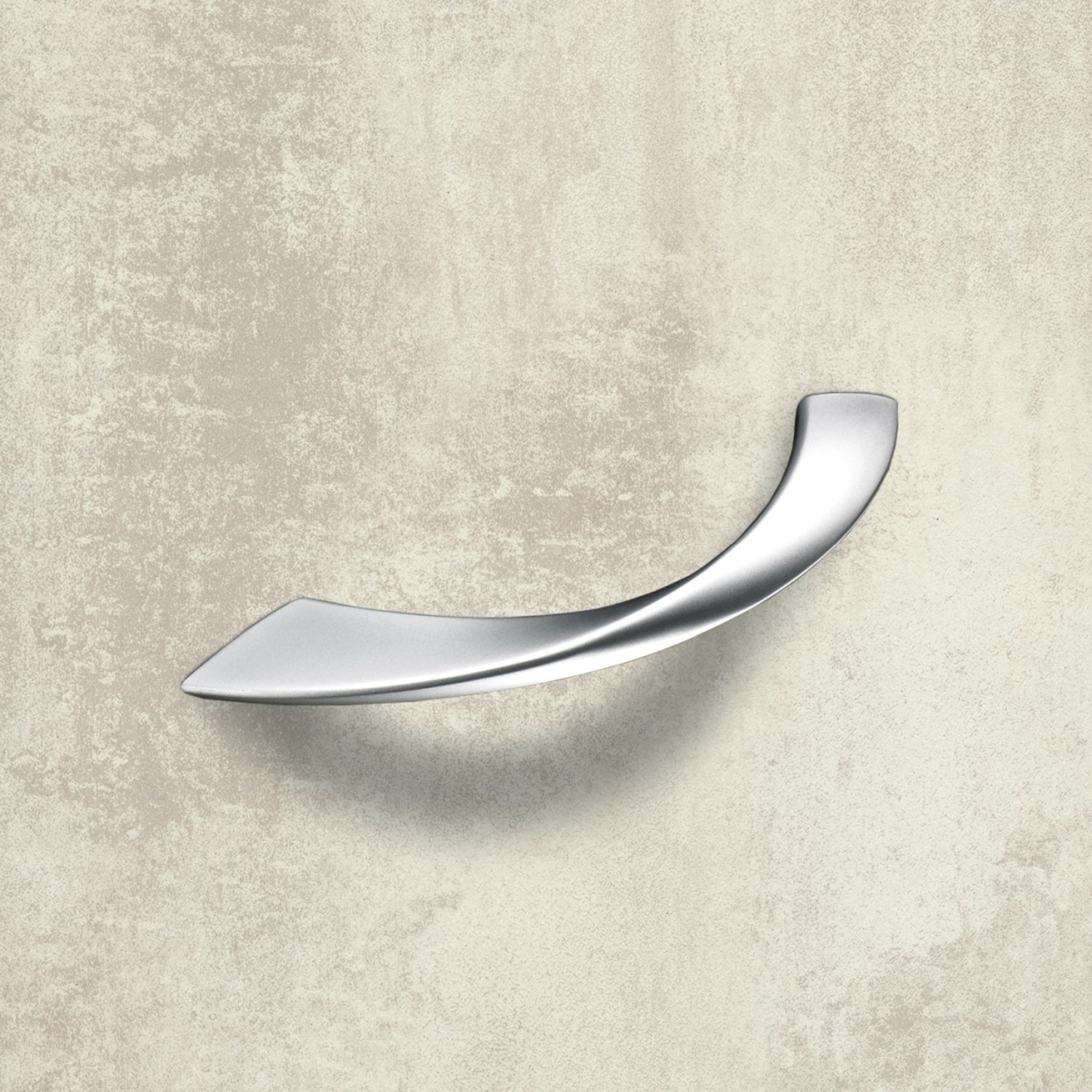 Greep Coria, boorafstand 128, L 151 mm, B 16 mm, H 34 mm, Mat verchroomd