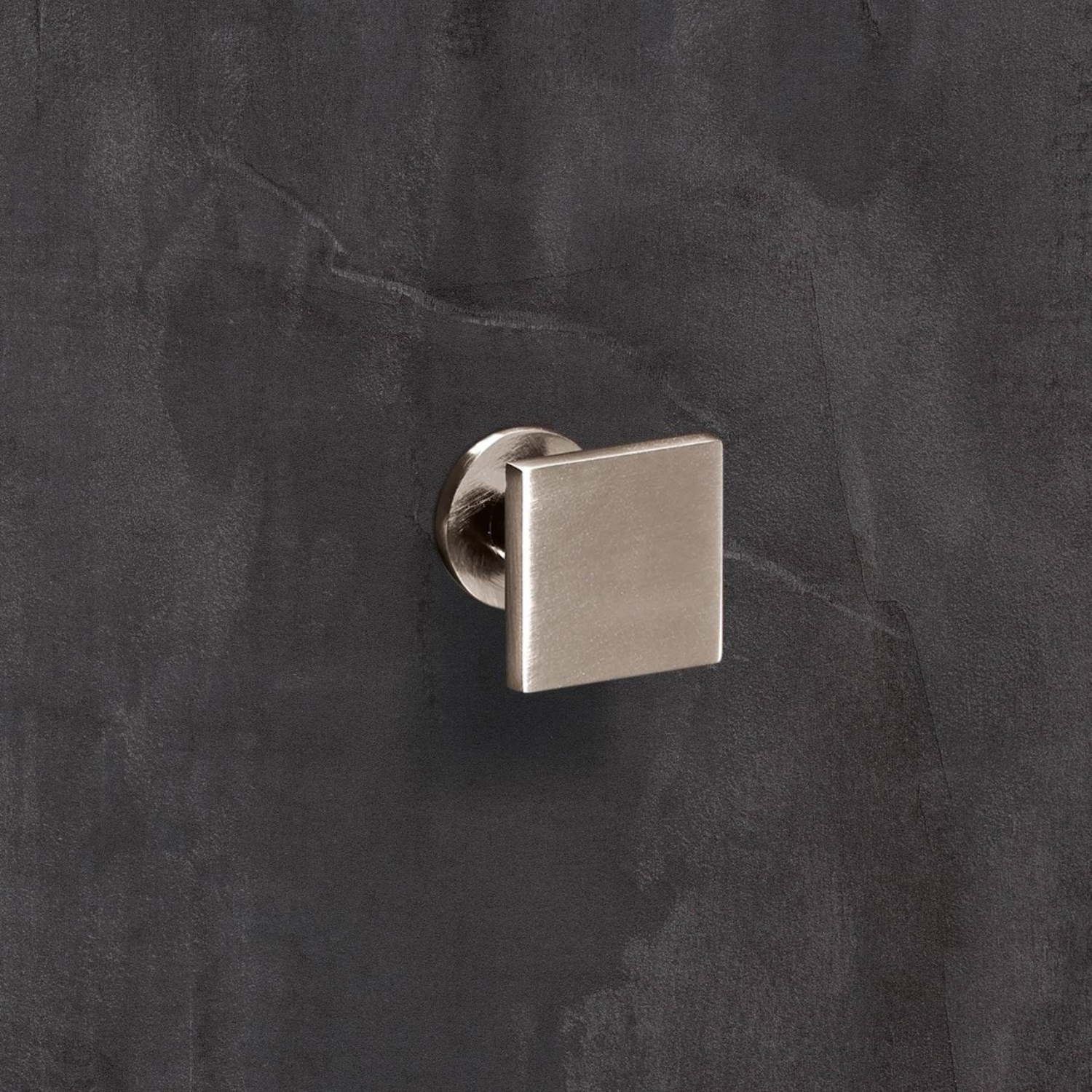 Knop Fogo, L 25 mm, B 25 mm, H 23 mm, roestvrij staal finish geborsteld
