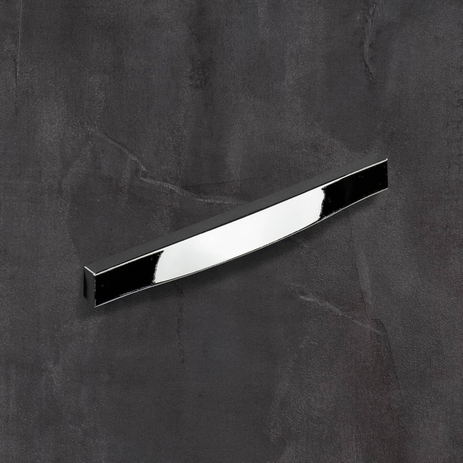Poignée Forli, entraxe de perçages 160 / 192 mm, L 204 mm, B 18 mm, H 16 mm, chromé brillant