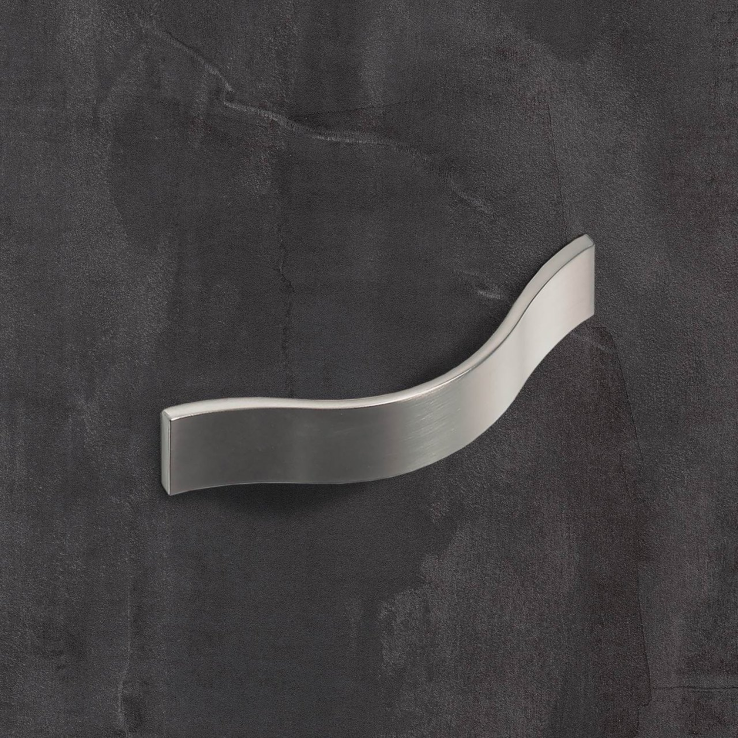 Poignée Genoa, entraxe de perçages 128, L 170 mm, B 23 mm, H 26 mm, aspect inox brossé
