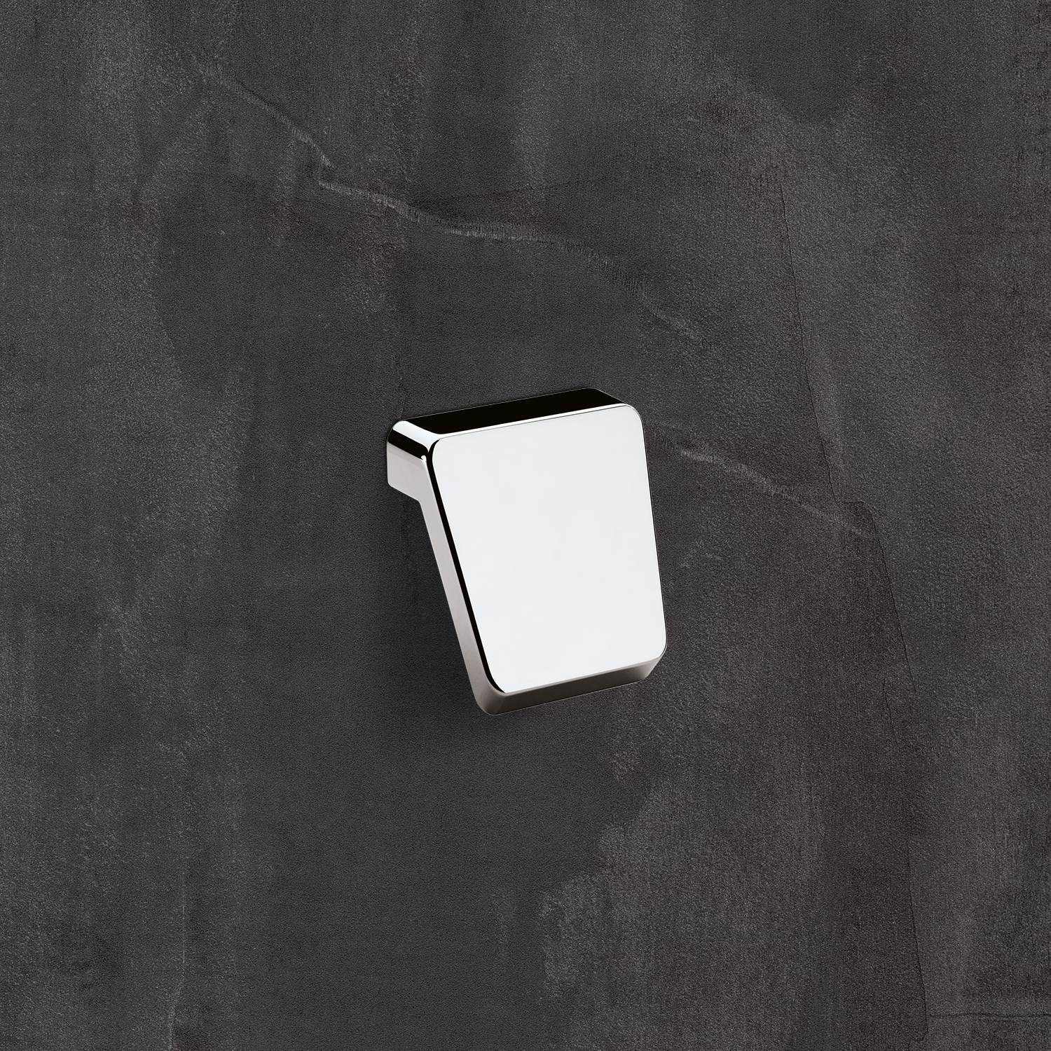 Bouton Milo, entraxe de perçages 16, L 40 mm, B 41 mm, H 28 mm, ø 41 mm, chromé brillant
