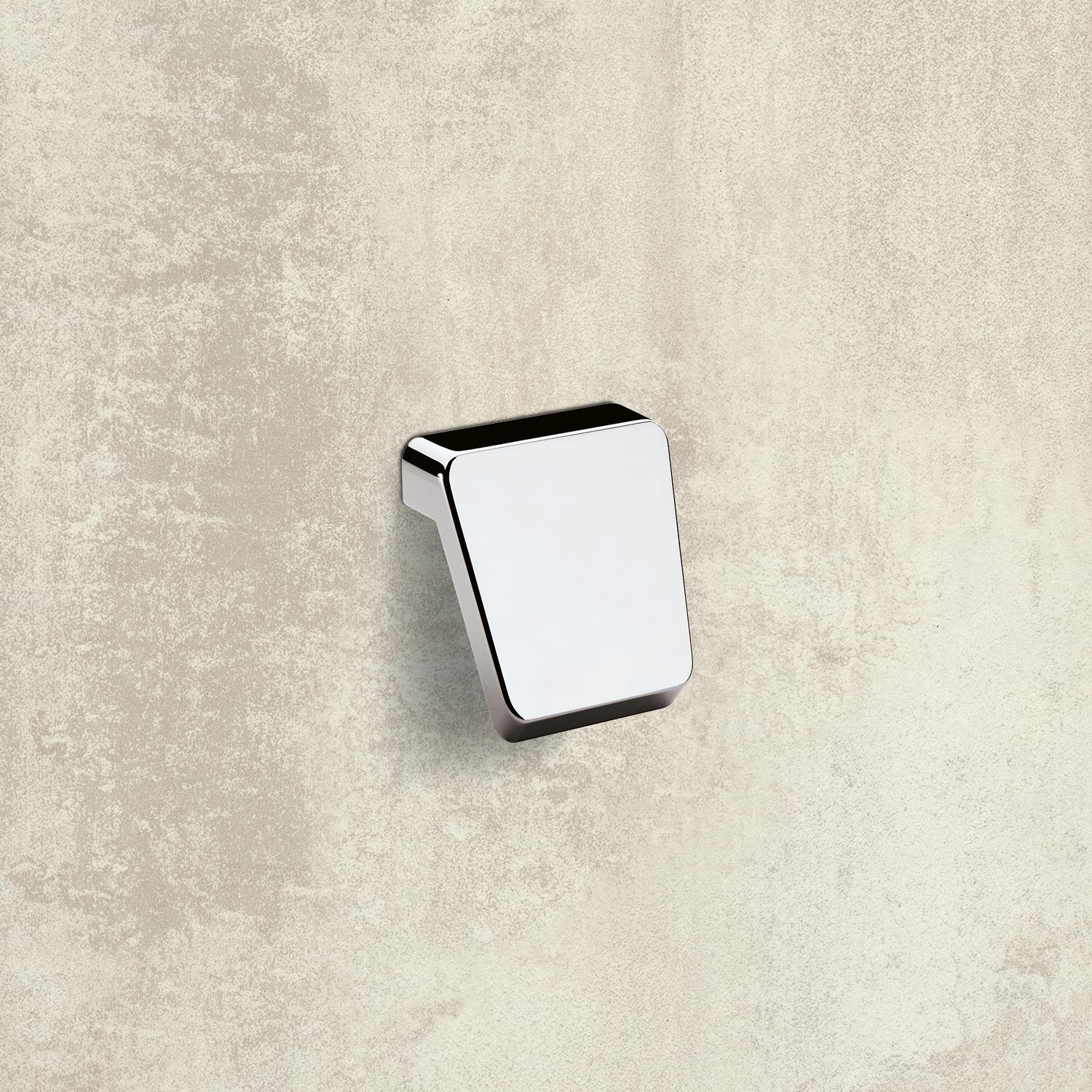 Bouton Milo, entraxe de perçages 16, L 40 mm, B 41 mm, H 28 mm, ø 41 mm, chromé brillant