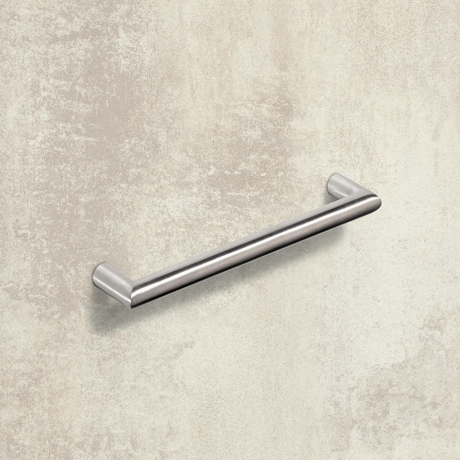 Poignée Narona, entraxe de perçages 288, L 300 mm, H 30 mm, ø 12 mm, Inox brossé