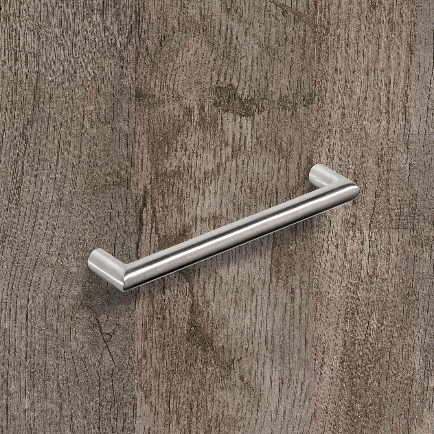 Poignée Narona, entraxe de perçages 288, L 300 mm, H 30 mm, ø 12 mm, Inox brossé