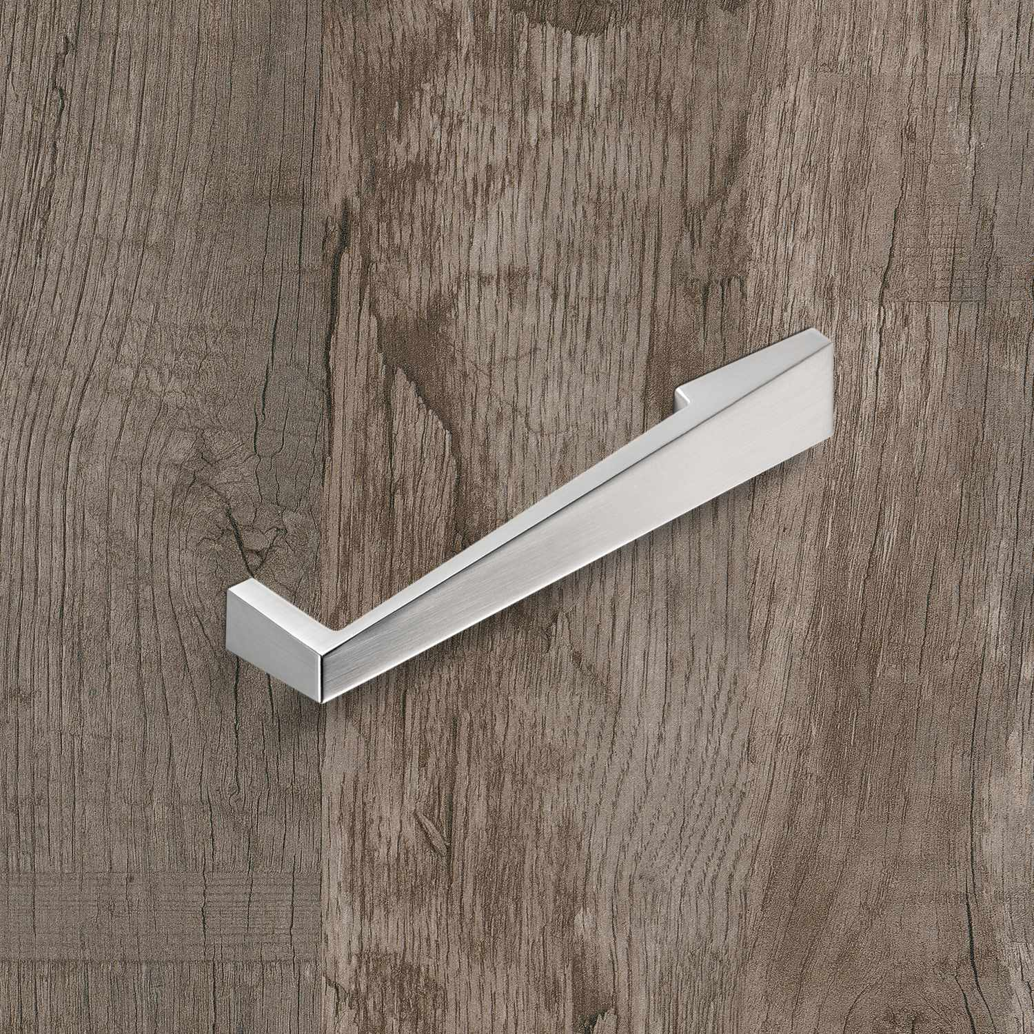 Poignée Rialto, entraxe de perçages 160, L 189 mm, B 25 mm, H 35 mm, aspect inox brossé